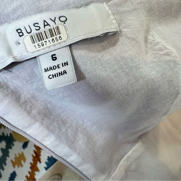 Busayo Collective Purple and Pink Tie Dye Ruffle One-Shoulder Midi Dress | 6 - Picture 9 of 12